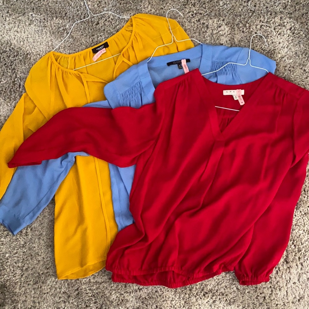 Multicolored Silk Blouses